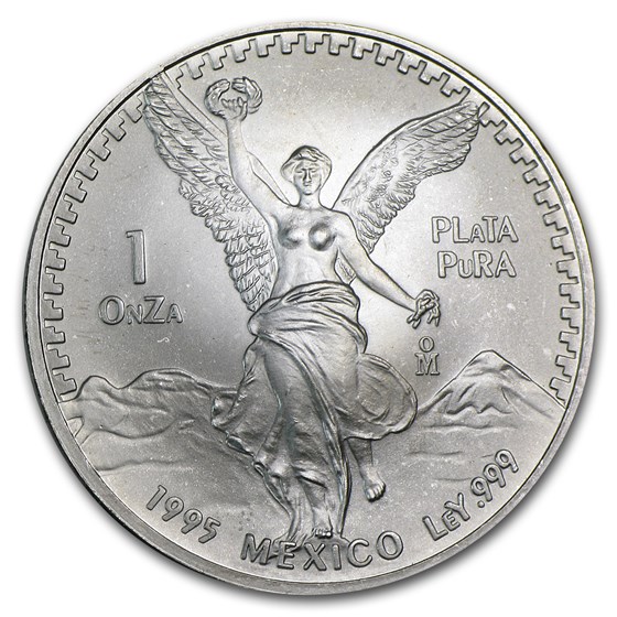 1995 Mexico 1 oz Silver Libertad BU 1995 Mexico 1 oz Silver Libertad BU
